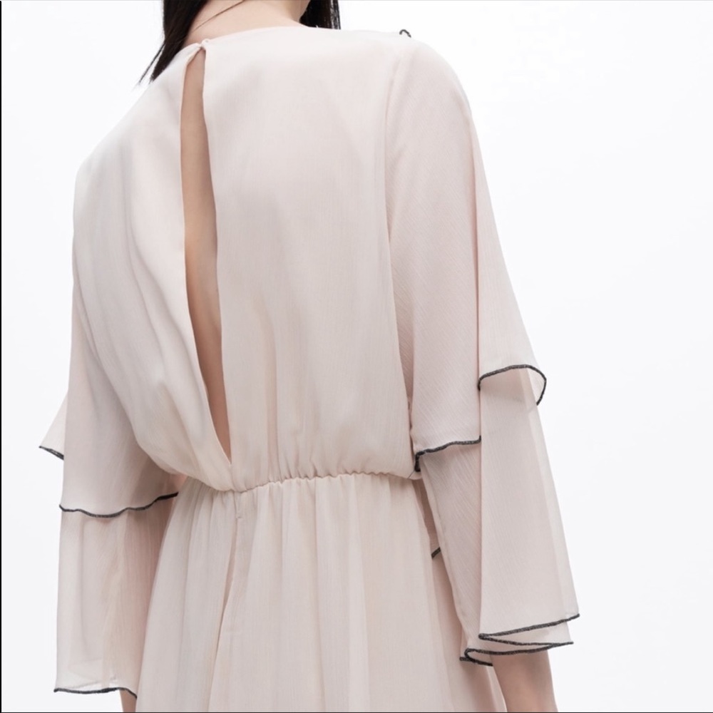 ZARA RUFFLED SHORT JUMPSUIT